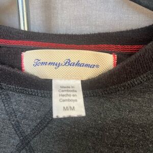 Tommy Bahama Men's Charcoal Crewneck Sweater